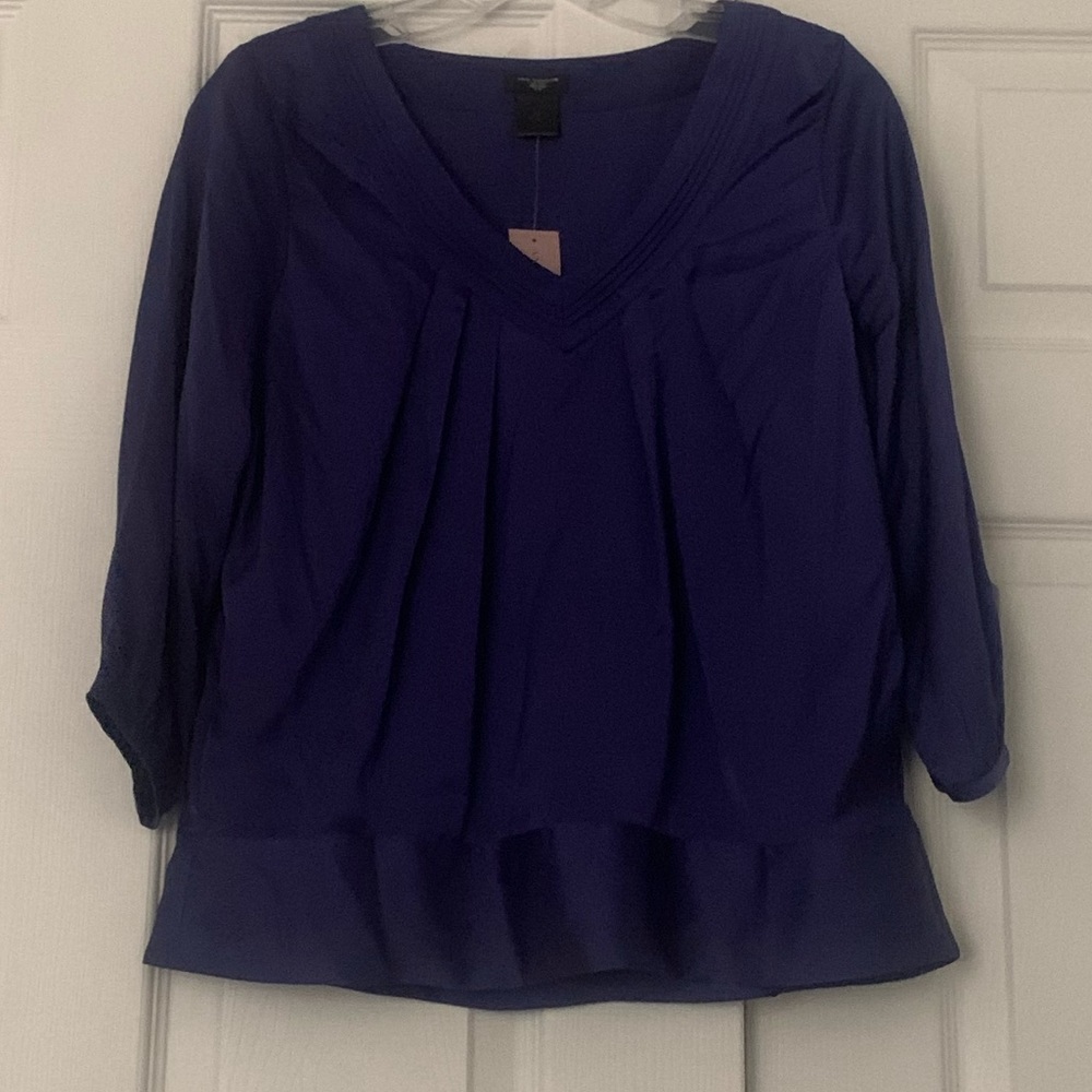 Purple Long Sleeve Blouse NWT